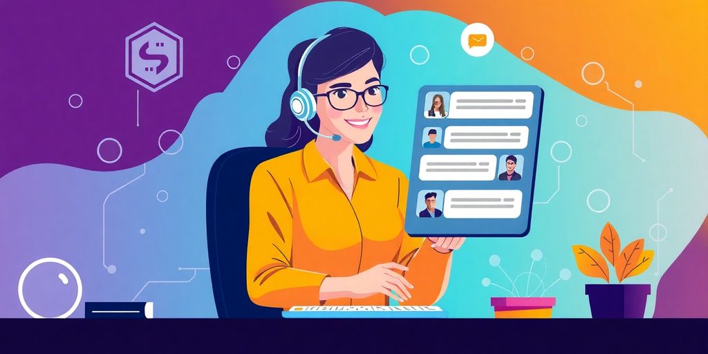 Customer service representative using Freshchat for support.