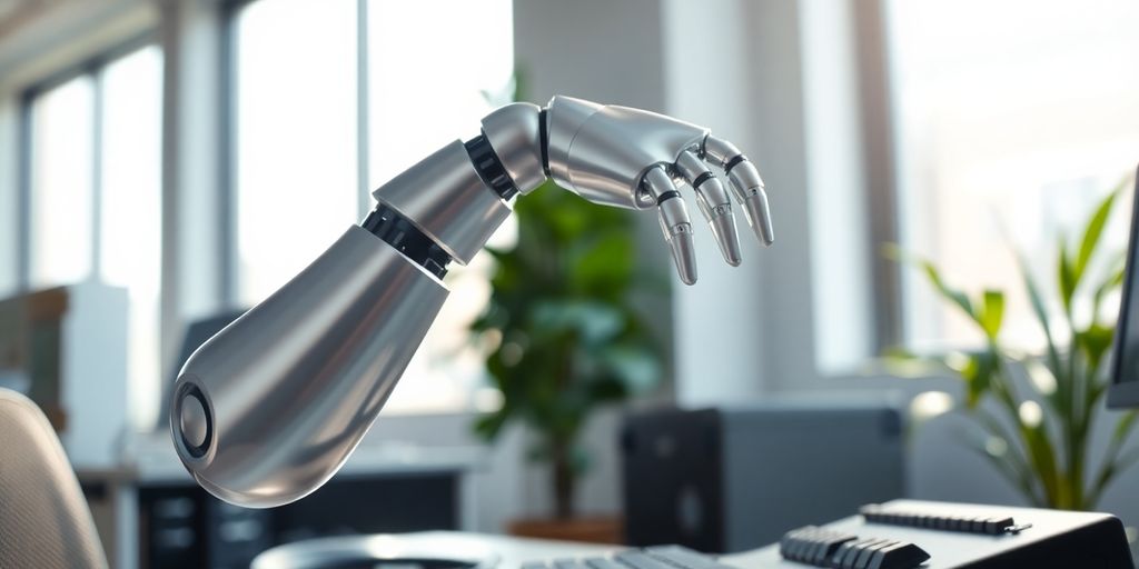Robot assisting with office tasks